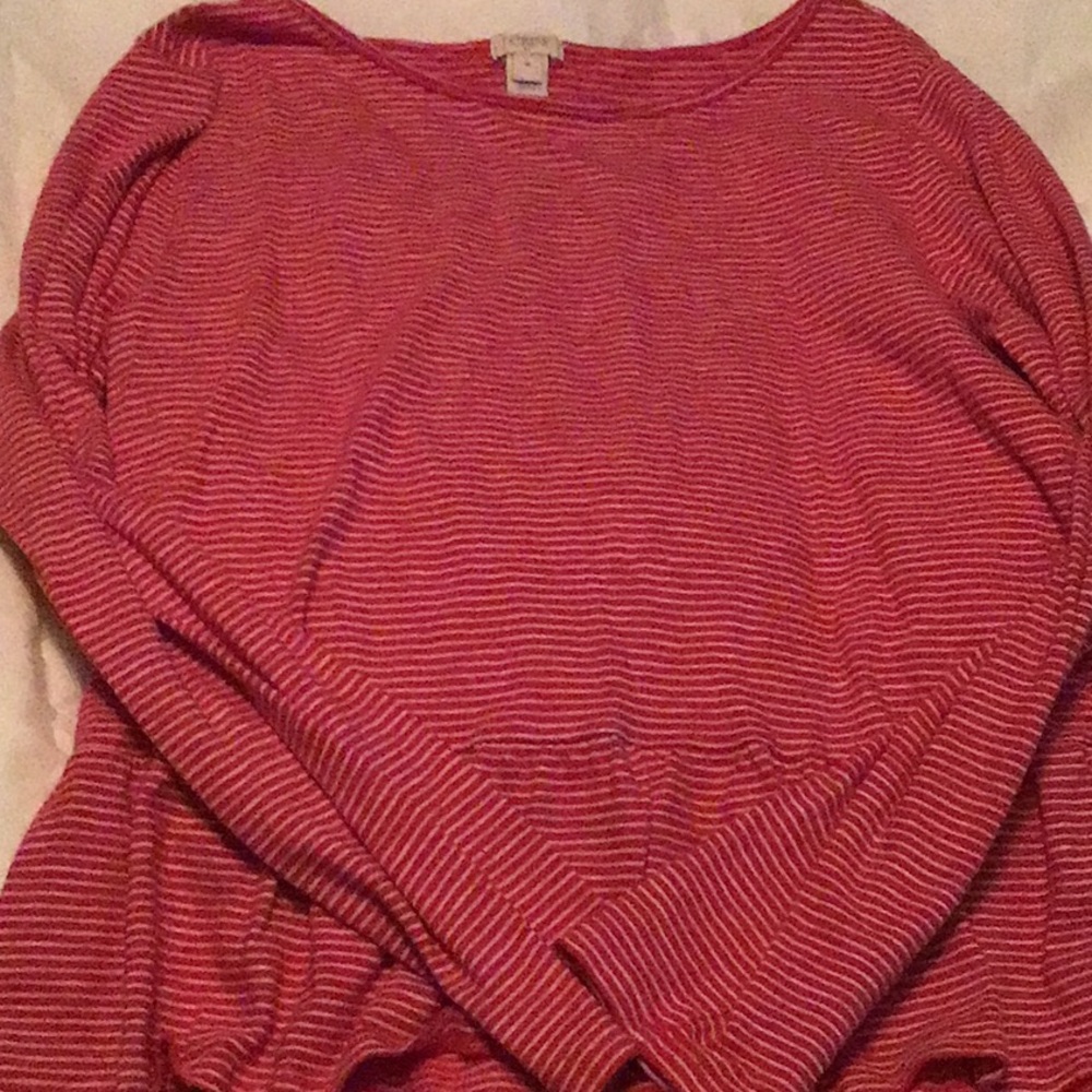 J crew striped poplin shirt